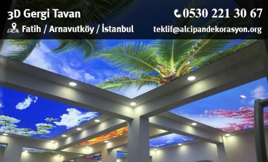 Arnavutköy 3D Gergi Tavan Uygulama Çözümleri