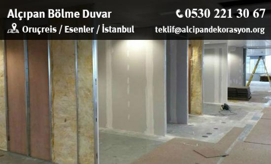 Esenler Alçıpan Bölme Duvar Uygulama Çözümleri