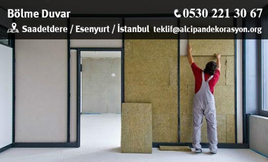Esenyurt Bölme Duvar Uygulama Çözümleri
