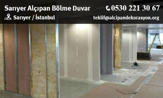 Sarıyer Alçıpan Bölme Duvar Uygulama Çözümleri