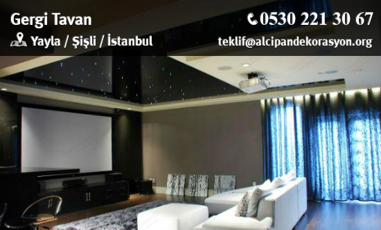 Şişli Gergi Tavan Uygulama Çözümleri