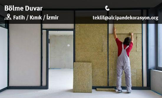 Kınık Bölme Duvar Uygulama Çözümleri