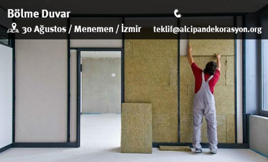 Menemen Bölme Duvar Uygulama Çözümleri